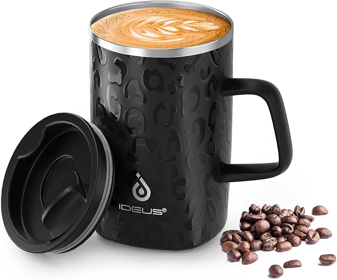 Ideus 16 oz Insulated Stainless Steel Coffee Mug by IDEUS