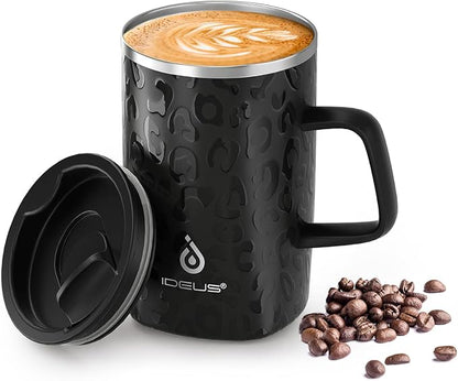Ideus 16 oz Insulated Stainless Steel Coffee Mug by IDEUS