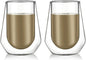 Amlong Crystal Double Wall Glass Whiskey Glasses, Classic Scotch Whiskey Glasses by Amlong+Crystal