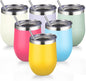 12oz/6 Pack Stainless Steel Wine Tumbler by GUDEMAO