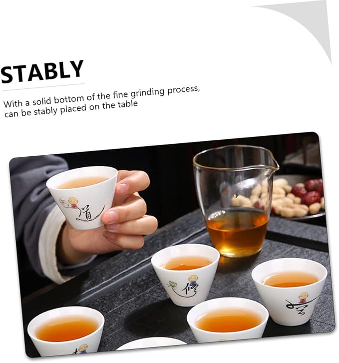 2Pcs Ceramic Tea Cups Retro Style Porcelain Teaware Delicate Handleless Kung Fu - Image 3