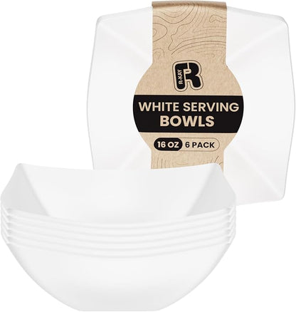 R-kay 6 Pack Square Plastic Serving Bowls by R-KAY
