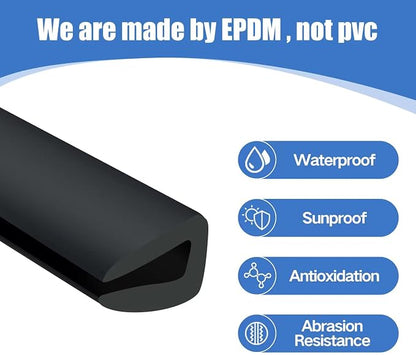 Rubber Edge Trim, 1/8" U Channel Edge Trim, Edge Protector - Image 4