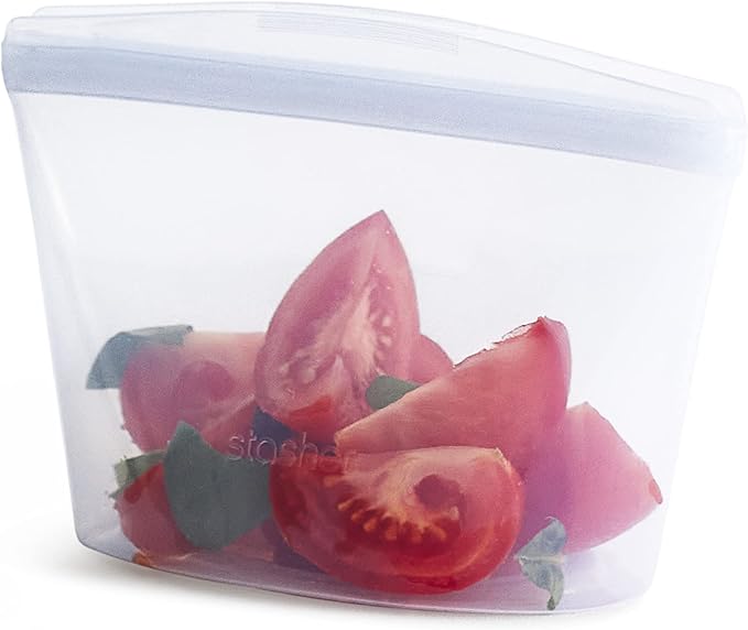 Stasher Premium Reusable Silicone Food Storage Bowl, 2-Cup | Food-Safe Silicone by Stasher