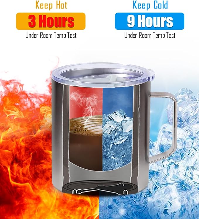 SUNWILL Insulated Coffee Mug, Stainless Steel 14 oz, Splash-Proof Lid | Keeps - Image 3