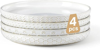 Lareina Salad Plates 8 Inch, Ceramic Plate Set by Lareina