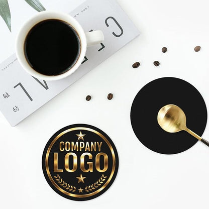 Custom Leather Coasters with Logo - Image 5