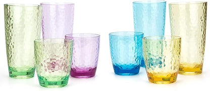 KOXIN-KARLU Hammered 15-ounce and 26-ounce Plastic Tumbler Acrylic Glasses - Image 8