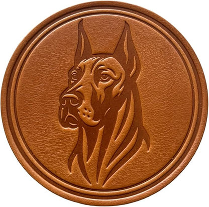 Dog Breed Leather Coasters – Premium Full Grain Table Protectors - Image 2
