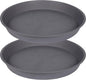 2 Pack of 20 21 inch Plant Saucer Round, Deep Plant Saucers by Bleuhome