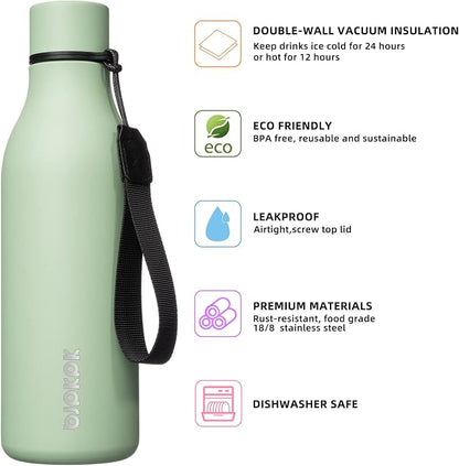 BJPKPK 18oz Insulated Water Bottle, Stainless Steel Bottle - Image 2
