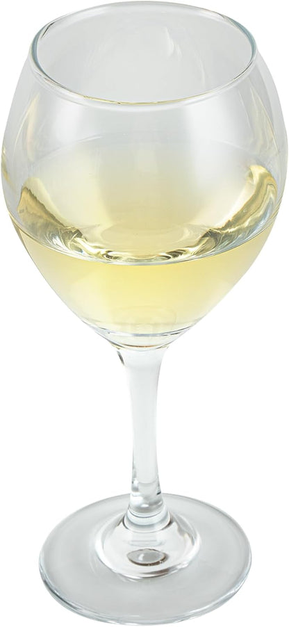 Restaurantware-Vetri 13.5 Ounce All Purpose Wine Glasses, 6 Dishwashable Red And White Wine Glasses - No Lead, Durable, Clear Glass Long Stemware, For Home Or Restaurant, Serve Merlot Or Bordeaux