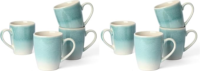 famiware Coffee Mugs Set, 13 oz Mug Set of 4, Stoneware Cups by Famiware