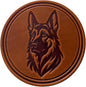 Dog Breed Leather Coasters – Premium Full Grain Table Protectors by Handmade