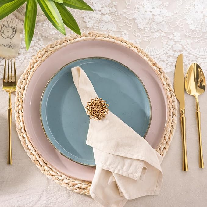 AmorArc Dinnerware Sets for 4, 12 Pieces Ceramic Plates and Bowls Set | Scratch - Image 3