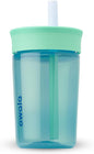 Owala Tumbler Kids Plastic Water Bottle 15 oz Blues | Spill-Resistant Lid | by Unknown