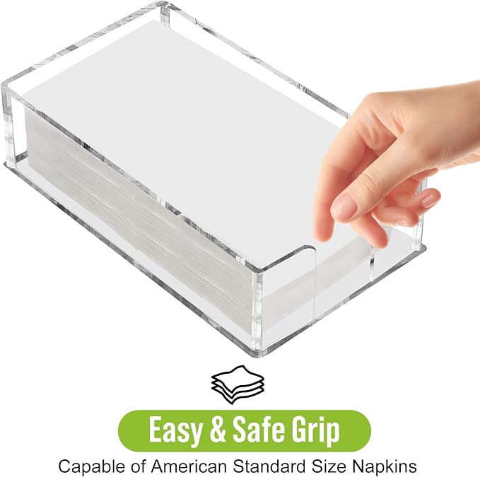 Fengzhe Acrylic Guest Towel Napkin Holder, Disposable Paper Towel Holder - Image 4