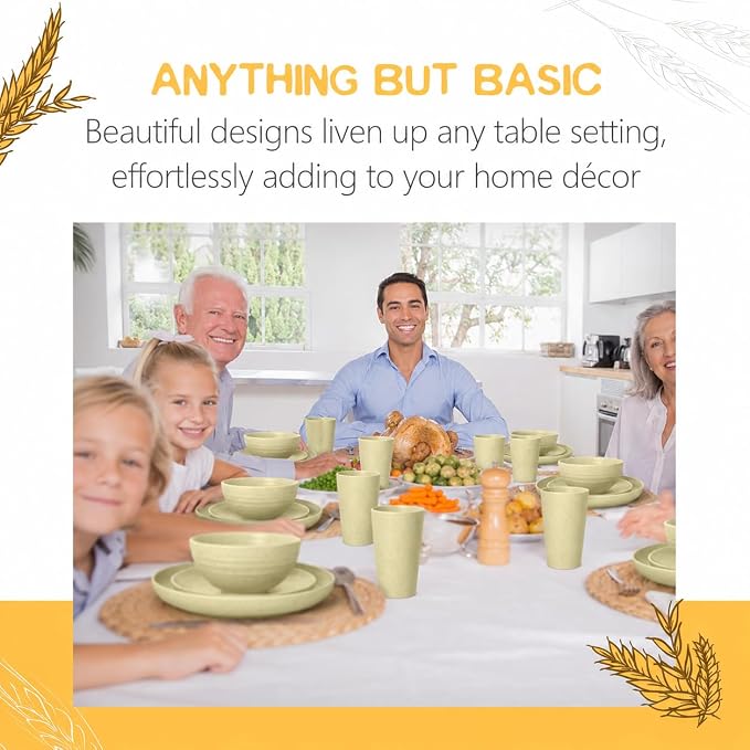 Teivio 32-Piece Plates and Bowls Sets - Image 5