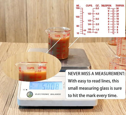 High Borosilicate Glass Measuring Cup-V-Shaped Spout，Glass Measuring Beaker - Image 3