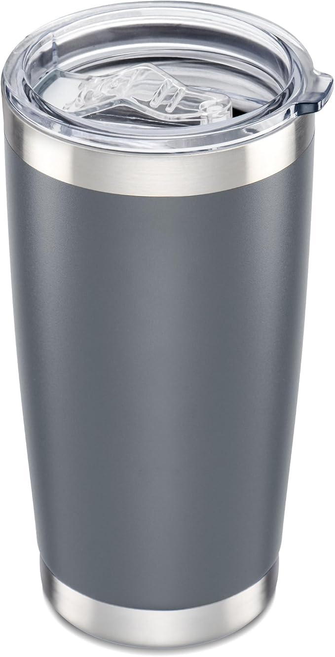 20 oz Tumbler with Lid Stainless Steel Insulated Tumblers Cups Travel Mug | by Orebigo