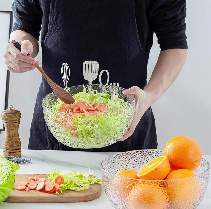 130 oz Acrylic Salad Bowls, 9.5" Serving Bowls - Image 4