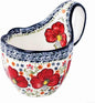 ALMA Soup Bowl With Handle, 16oz Handpainted Floral Soup Mug Microwave Safe | by HandmadePotteryForHome