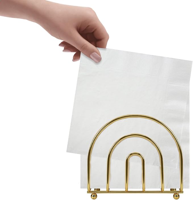 Blue Donuts Gold Arc Collection Napkin Holder – Napkin Holders - Image 5