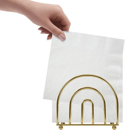 Blue Donuts Gold Arc Collection Napkin Holder – Napkin Holders - Image 5
