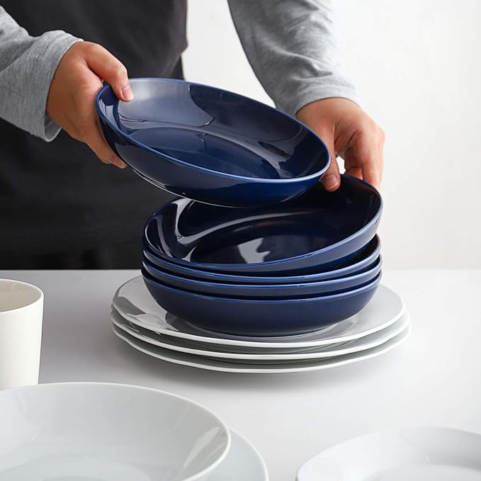 Y YHY Pasta Bowls, 30oz Soup Bowls Salad Bowls Large Serving Bowl Porcelain - Image 5