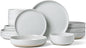 Famiware Milkyway 16-Piece Stoneware Plates and Bowls, Light Gray | Dinnerware by Famiware