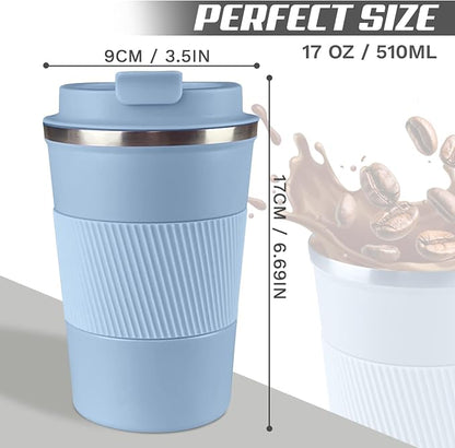 Vacuum Insulated Stainless Steel Travel Coffee Mug, Leak Proof Cup - Image 4