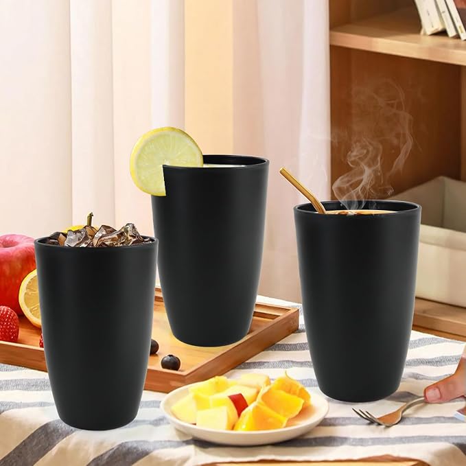 20 OZ Wheat Straw Cups SetS of 6, Unbreakable Drinking Cup, Alternative to - Image 7