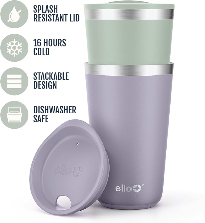 Ello 16oz Stainless Steel Stacking Cups - Image 3