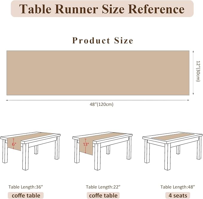 Burlap Boho Table Runner Macrame Brown 48in Farmhouse Woven Runner | Burlap - Image 4