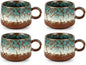 Japanese Tea Cups Set of 4pcs, 7oz Elegant Ceramic Matcha Cups by Unknown