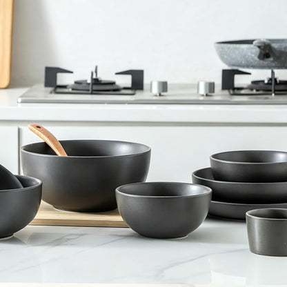 Cereal Bowls, 24 oz Soup Bowls Set of 4, Ceramic Bowls Set - Image 4