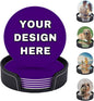 Custom Funny Coasters with Logo Picture Name by YHPHRTA