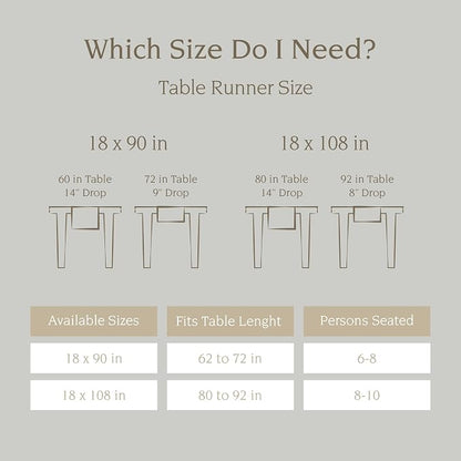 Over&Back 18x90 Hand-Blocked Printed Cotton Table Runner - Image 5