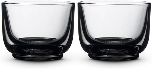 Fellow Pirch Cortado Cups 4.5 oz, Soda Lime Glass Smoke | Curved Interior by Unknown