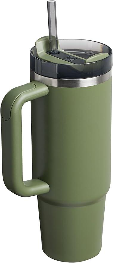 STANLEY Quencher H2.0 Flow State Tumbler, 30 oz, Dried Pine | Handle and Straw - Image 3