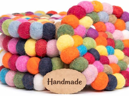Round Felt Ball Coasters - Image 6