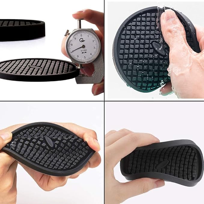 IYYI Silicone Drink Coasters Set of 6 in Holder, Cup Coaster - Image 6