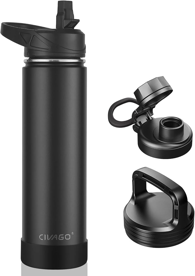 CIVAGO 24 oz Insulated Stainless Steel Water Bottle by CIVAGO