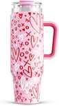 Meoky 40 oz Tumbler with Handle and Straw, Insulated Tumbler with Lid and Straw by MEOKY