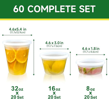 Dealusy 60 Set Deli Containers - Image 2