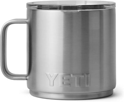 YETI Rambler 14 oz Ceramic Lined Stackable Mug, Vacuum Insulated, Stainless - Image 5