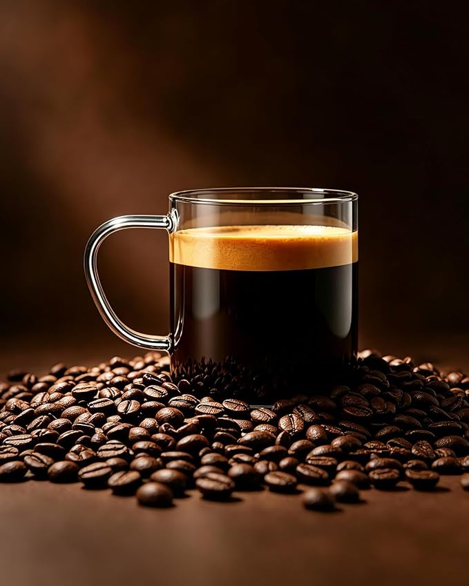 LUXU Glass Coffee Mugs, 14 oz Ice coffee cups, Borosilicate Glass Mugs - Image 3