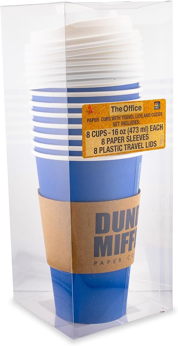 Silver Buffalo The Office Dunder Mifflin Logo, Paper Travel Cup, 16oz | - Image 5