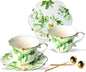 Vintage Floral Tea Cup and Saucer Set by Unknown