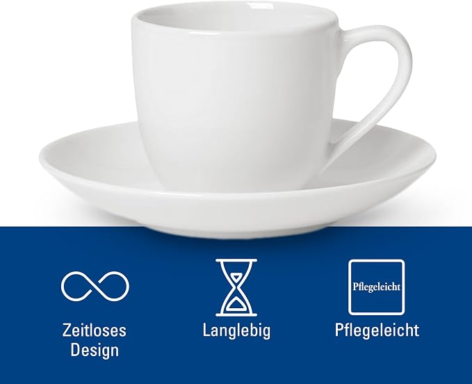 Villeroy & Boch For Me Espresso Cup & Saucer : Set of 2, Premium Porcelain - Image 5